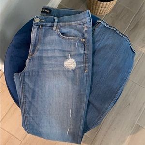 Express brand boot cut jeans.